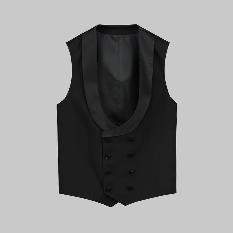 HAPPY NIGHT CARLO YELEK PAPYON TAKIM SİYAH SMOKİN