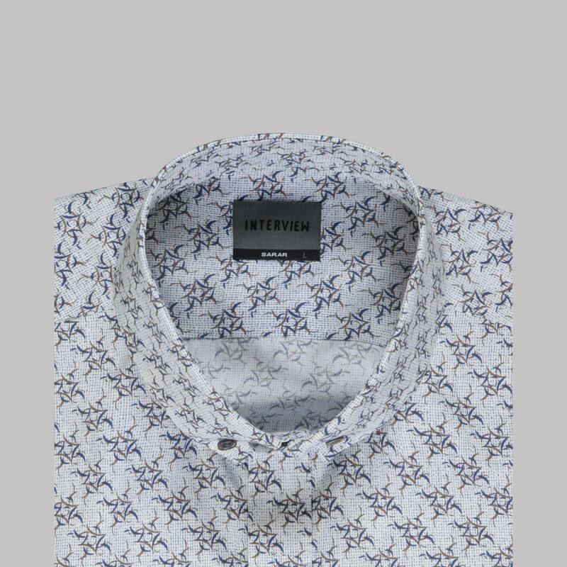 GOIAS DESENLİ BEJ GÖMLEK