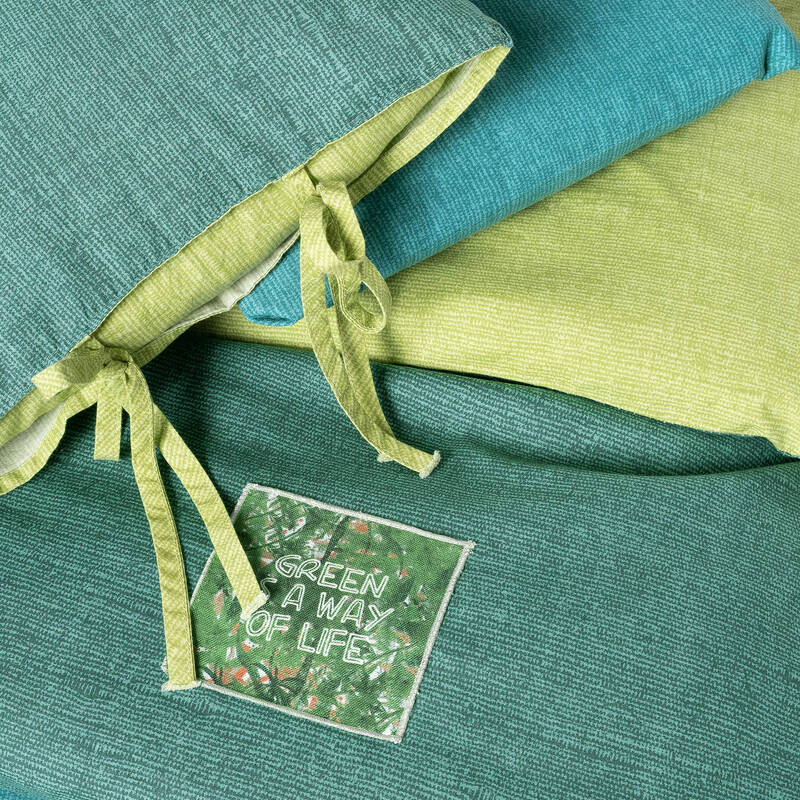 MONTES FANCY POPLIN YEŞİL BEBEK NEVRESİM TAKIMI