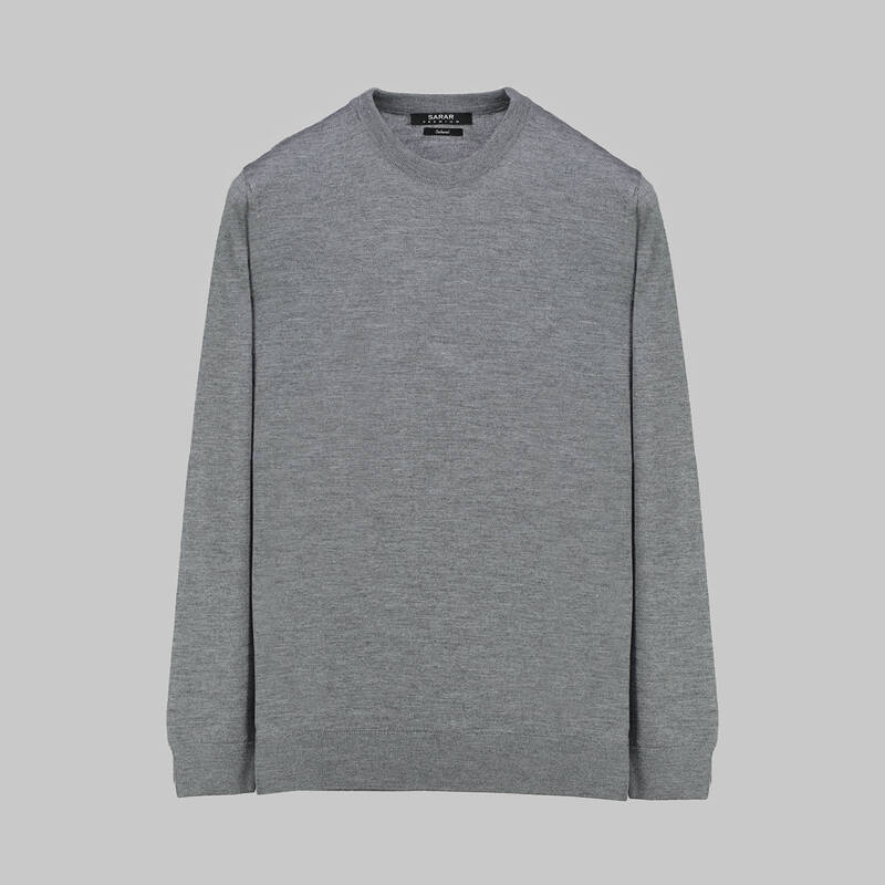 BİSİKLET YAKA YÜNLÜ SİYAH TRİKO