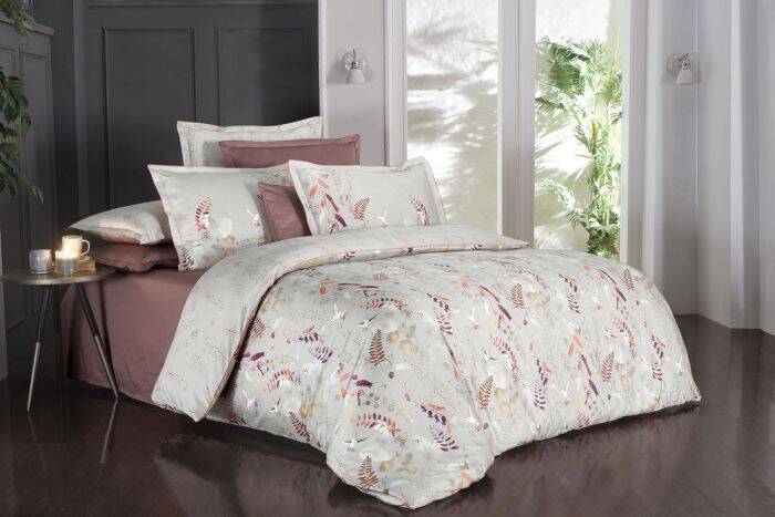 MARTINA SATEN BEJ KING SIZE NEVRESİM TAKIMI