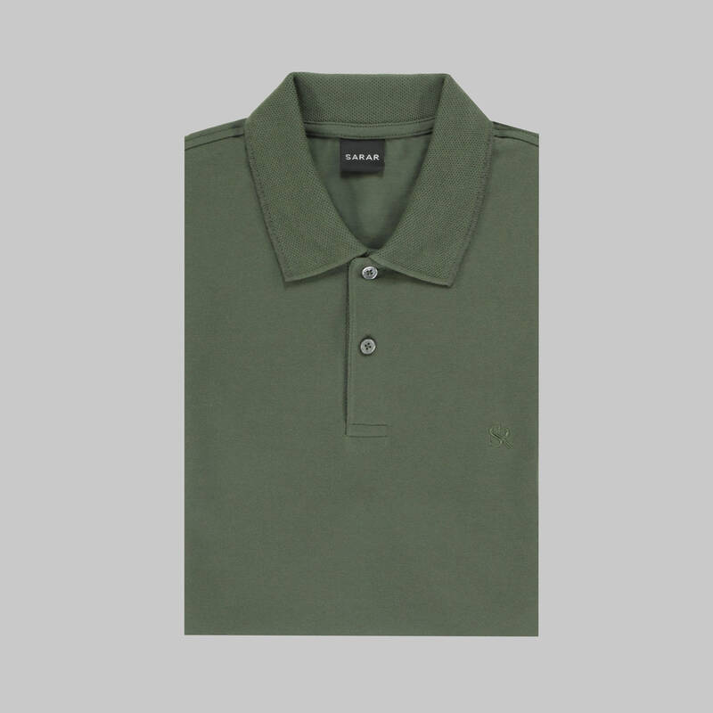 SARAR POLO YAKA KOYU MAVİ T-SHIRT