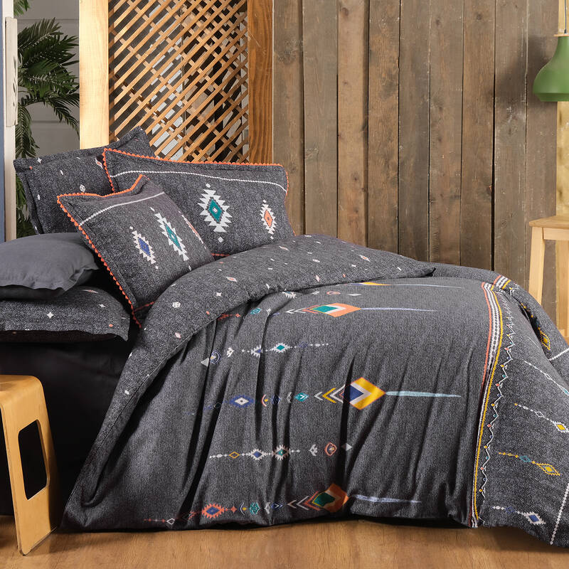 BEDİZ FLANEL GRİ TEK KİŞİLİK NEVRESİM TAKIMI