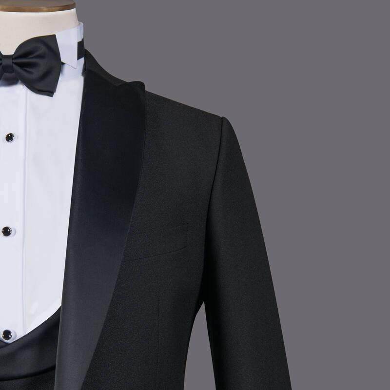 HAPPY CARLO NİGHT YELEK PAPYON SİYAH SMOKİN