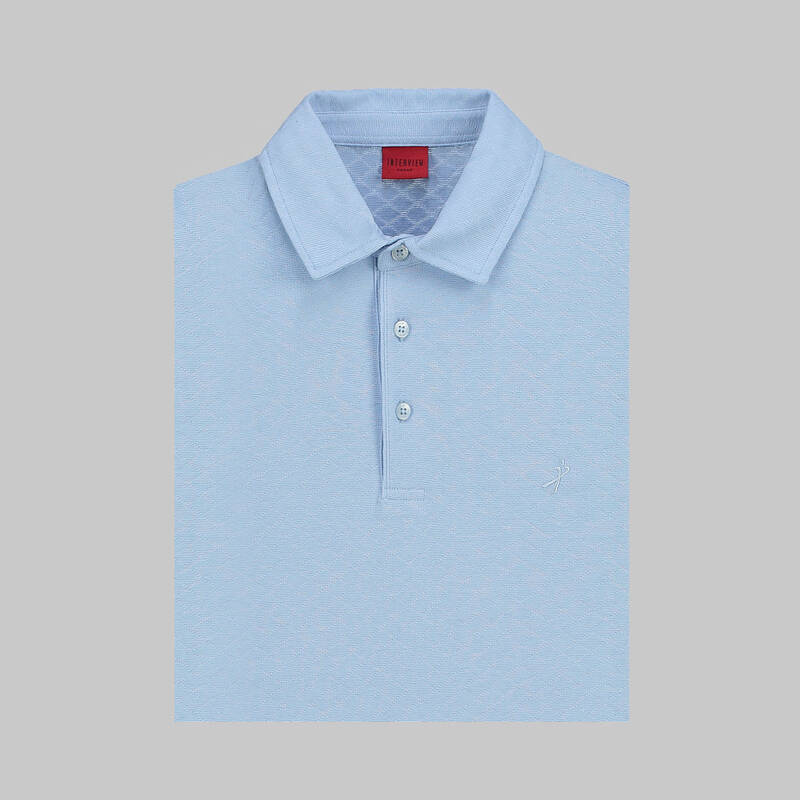 POLO YAKA PETEK DESENLİ YEŞİL TİŞÖRT