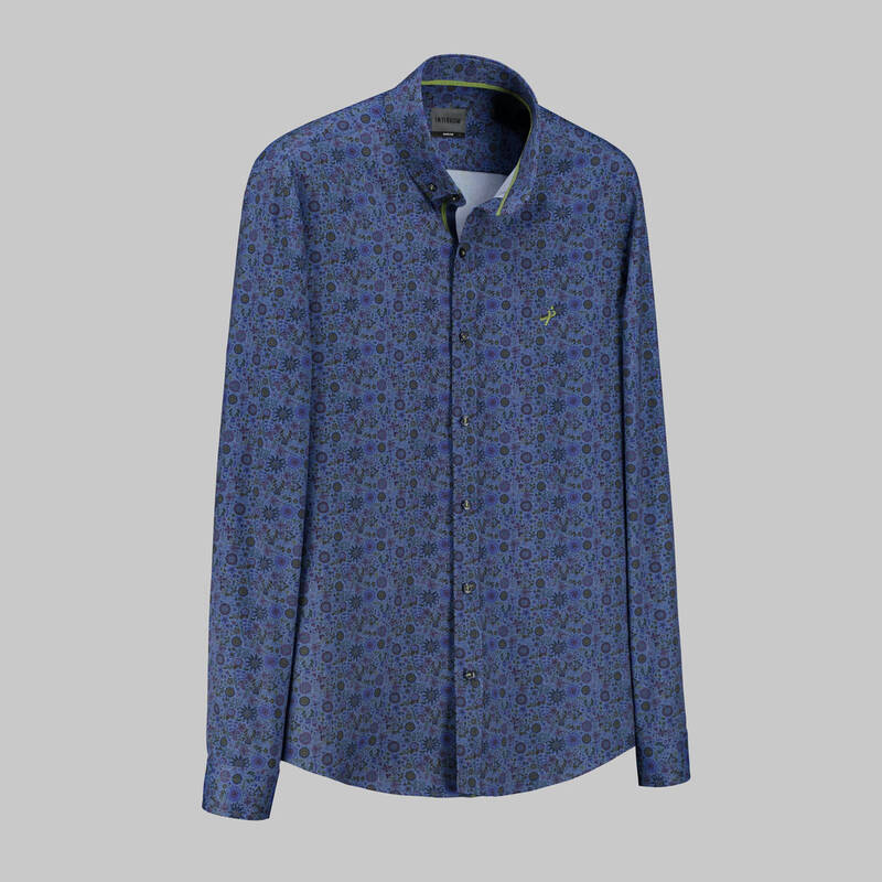 GOIAS SOHO MAVİ DESENLİ GÖMLEK