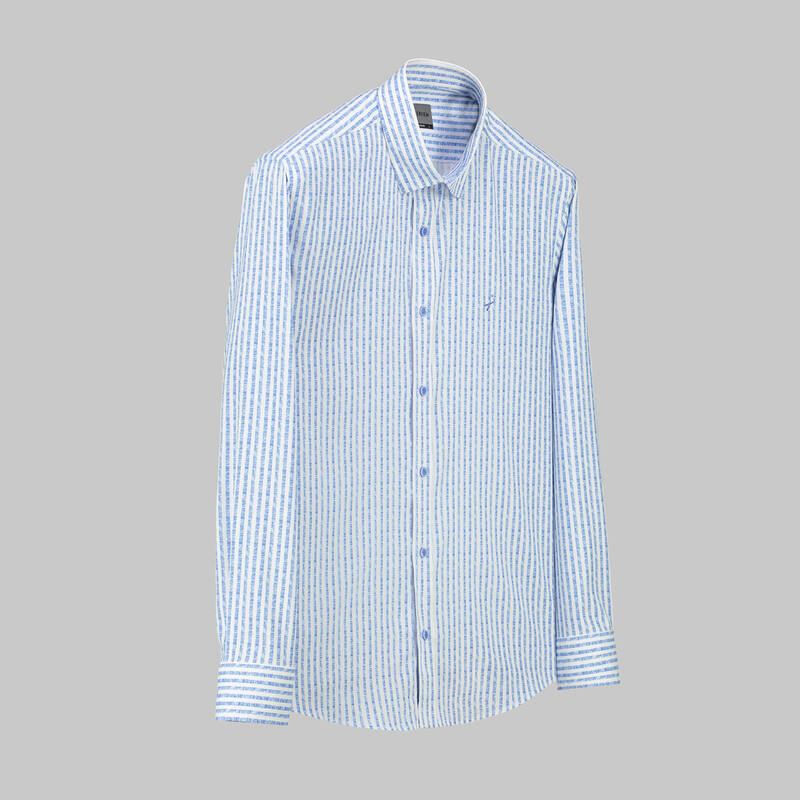 ARTOS ÇİZGİLİ MAVİ GÖMLEK