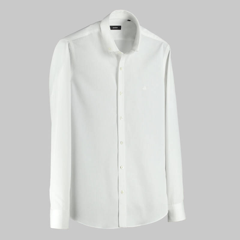 ELETA BEYAZ SLIM GÖMLEK