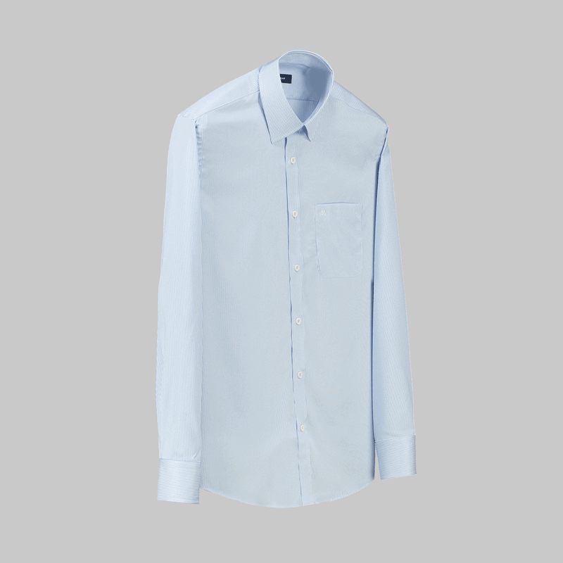 ELVIO SELECTION ÇİZGİLİ LACİVERT GÖMLEK