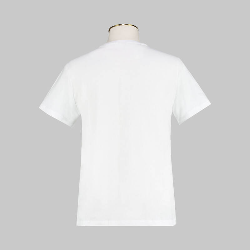 BİSİKLET YAKA BEYAZ T-SHIRT