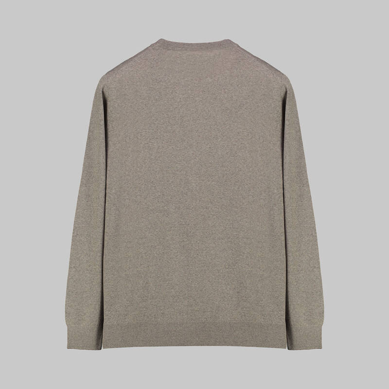 BİSİKLET YAKA YÜNLÜ SİYAH TRİKO