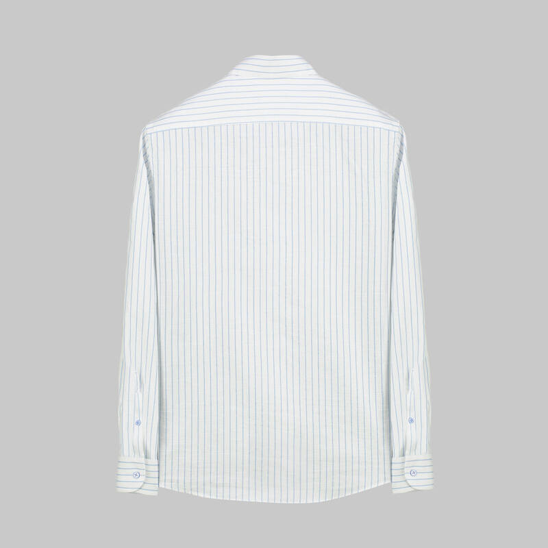 ALN ÇİZGİLİ YEŞİL SLİM GÖMLEK