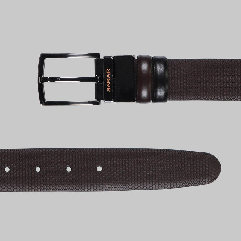 ÇİFT TARAFLI DÜZ/DESENLİ DİKİŞSİZ KEMER