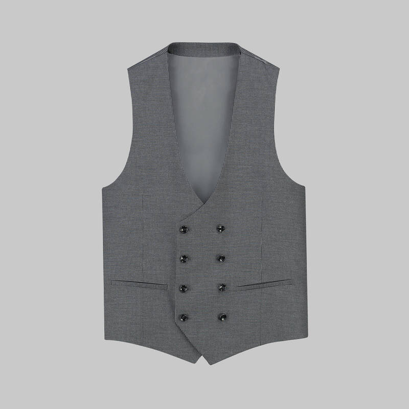 AMARA NASA RESTA YELEKLİ ÇİZGİLİ SİYAH TAKIM