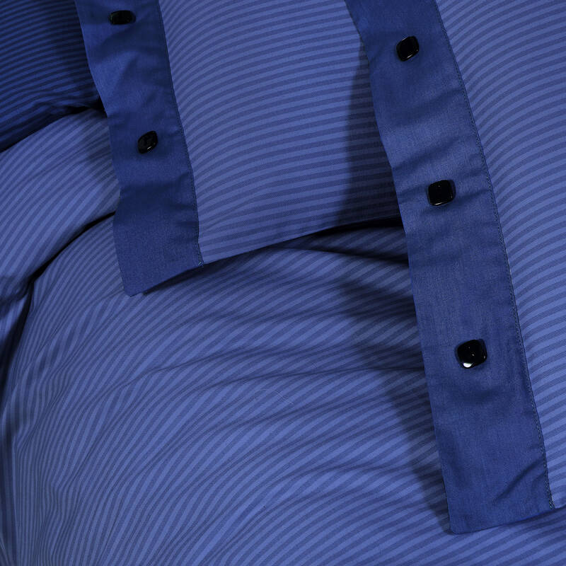 NEW FANCY STRIPE TEK KİŞİLİK MAVİ NEVRESİM TAKIMI