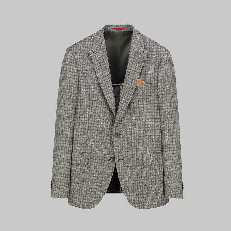 AMARA KARELİ KAHVERENGİ CEKET