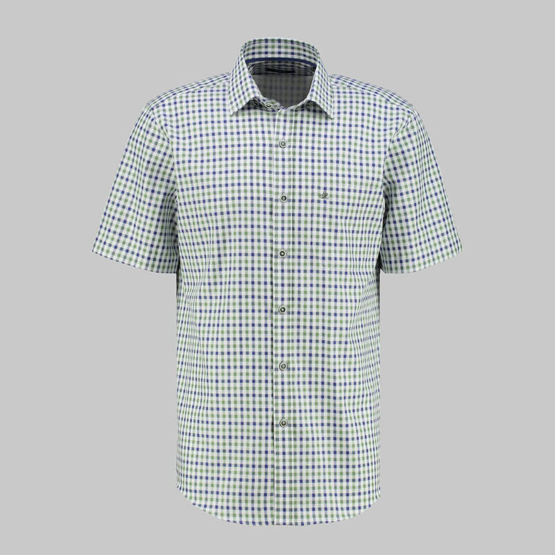 ELETA SELECTION KARELİ YEŞİL GÖMLEK