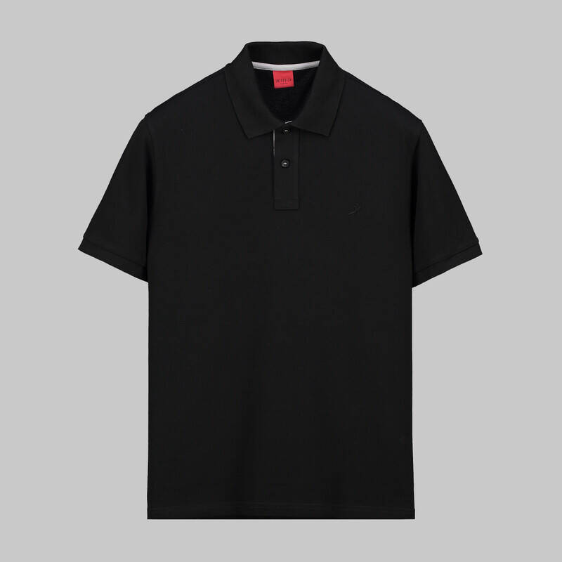 SİYAH DÜĞMELİ POLO YAKA TİŞÖRT