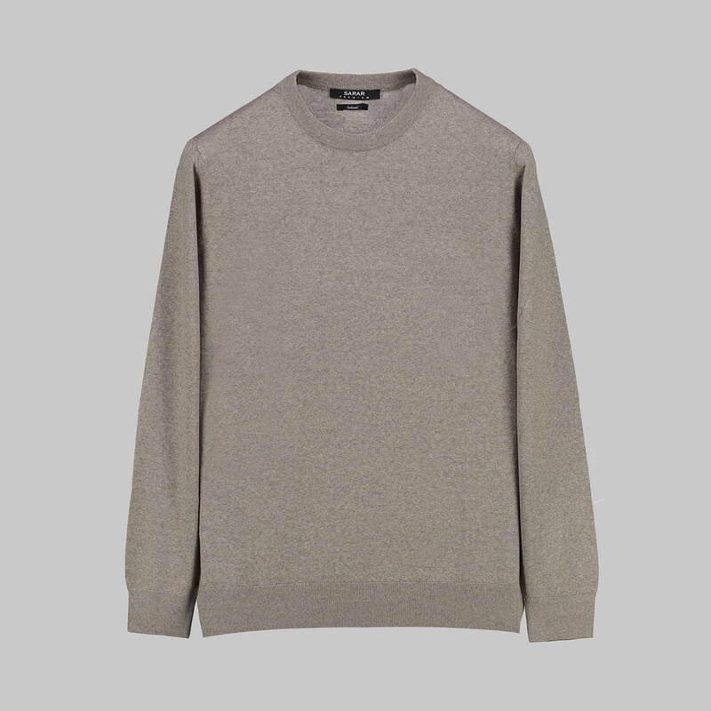 BİSİKLET YAKA YÜNLÜ SİYAH TRİKO