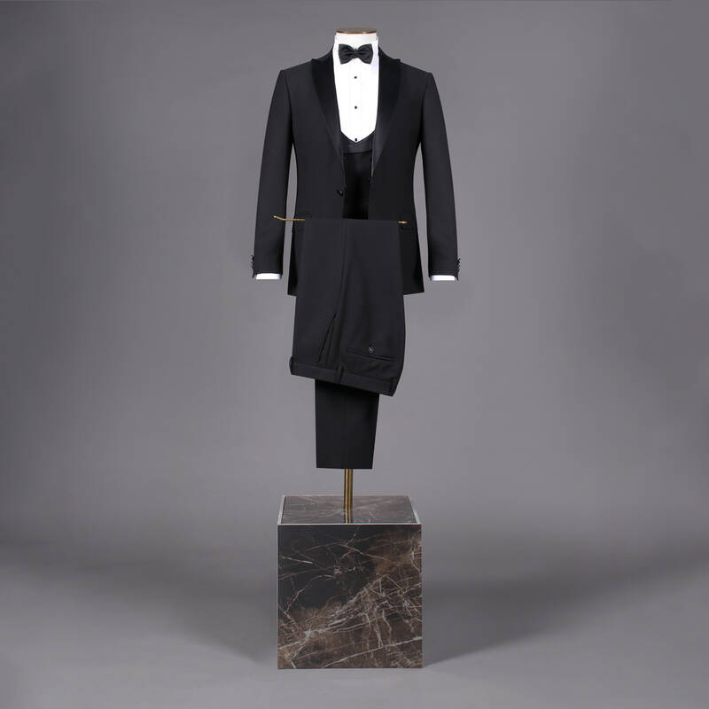 HAPPY CARLO NİGHT YELEK PAPYON SİYAH SMOKİN