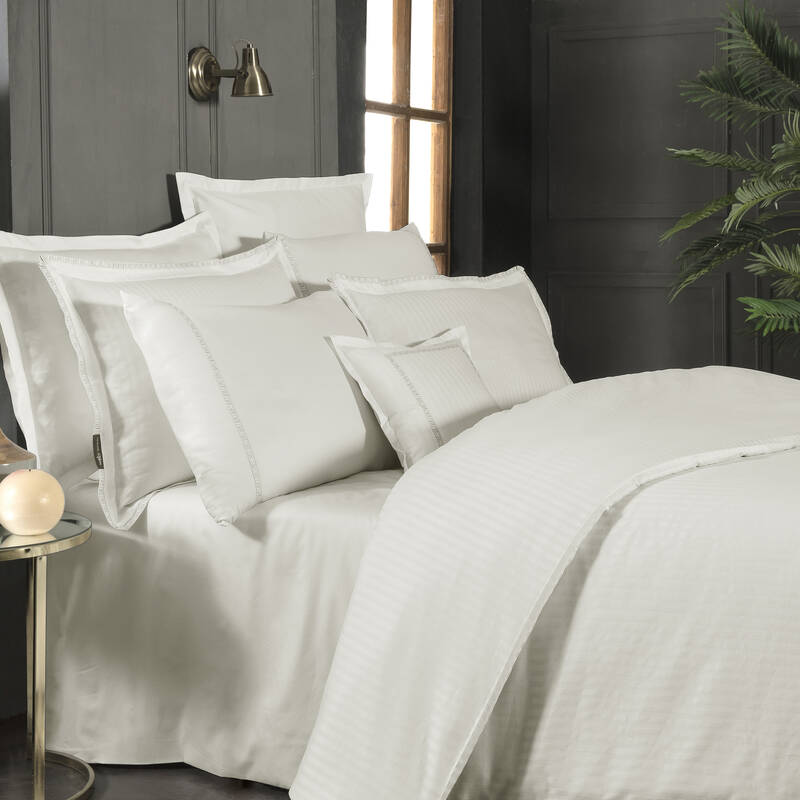 JACQUARD STRIPE ÇİFT KİŞİLİK YEŞİL NEVRESİM TAKIMI