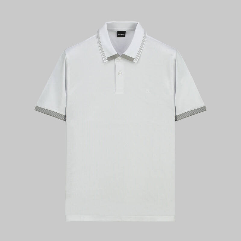 POLO YAKA BİYE DETAYLI İNDİGO TİŞÖRT