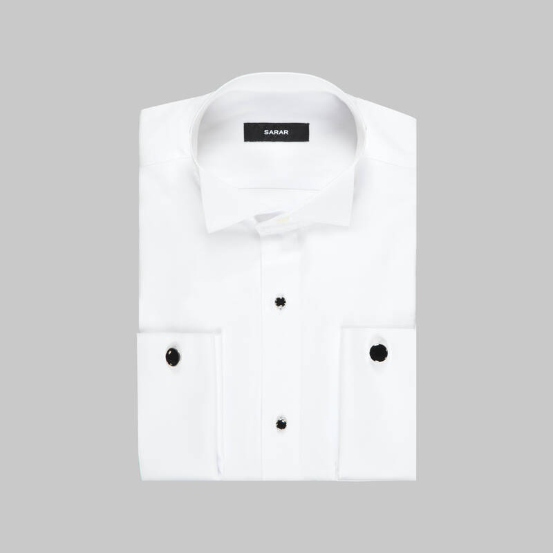 ALVINA BEYAZ SMOKİN GÖMLEK