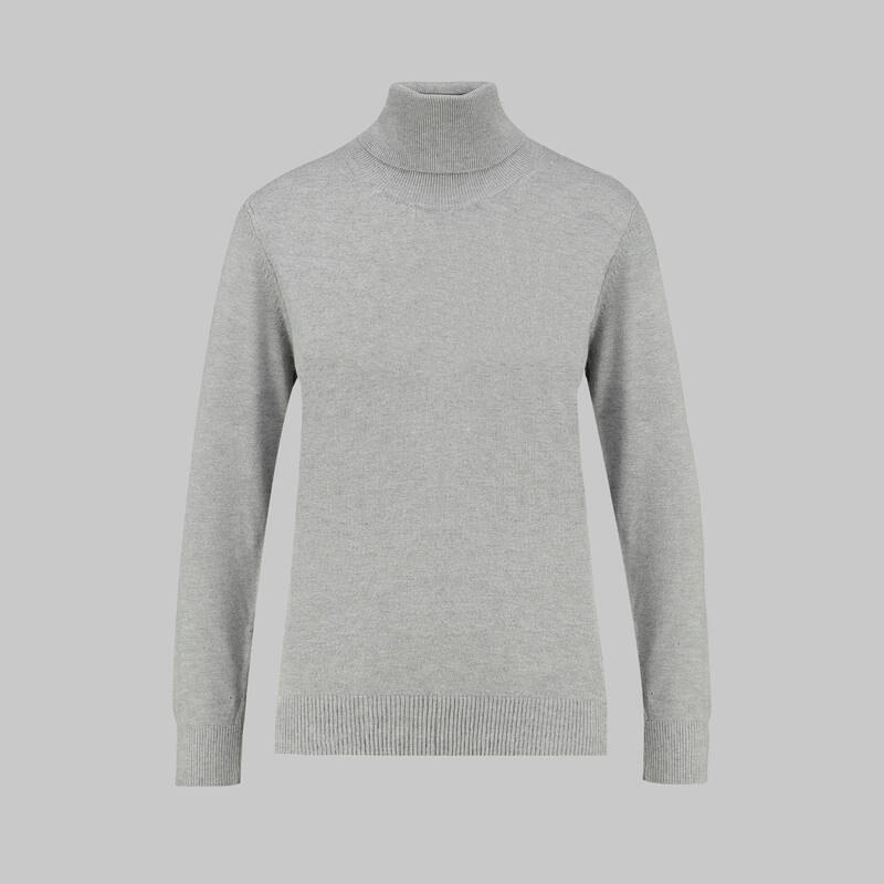 TAM BALIKCI YAKA GRİ MELANJ TRİKO