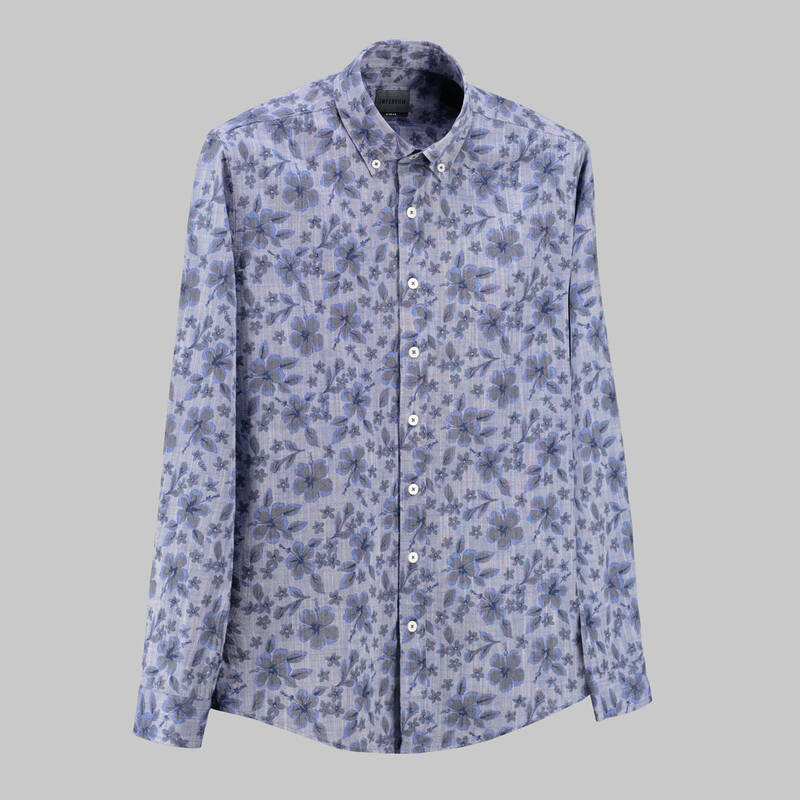 INTERVIEW LACİVERT GOİAS GÖMLEK