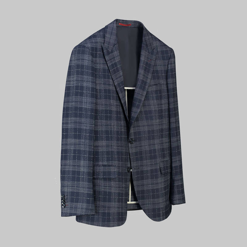 AMARA KARELİ LACİVERT CEKET