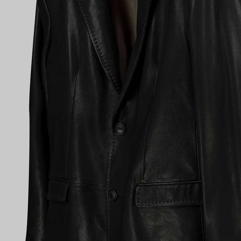 SİYAH BLAZER DERİ CEKET-LIMITED EDITION