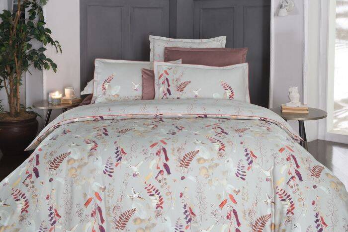 MARTINA SATEN BEJ KING SIZE NEVRESİM TAKIMI