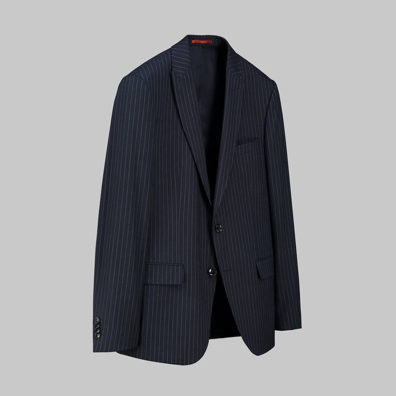 TEDRICK RESTA ÇİZGİLİ LACİVERT TAKIM ELBİSE