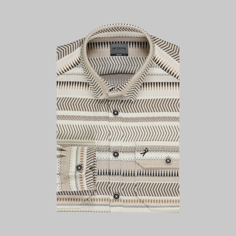 K-6 UZUN KOL BEJ GÖMLEK