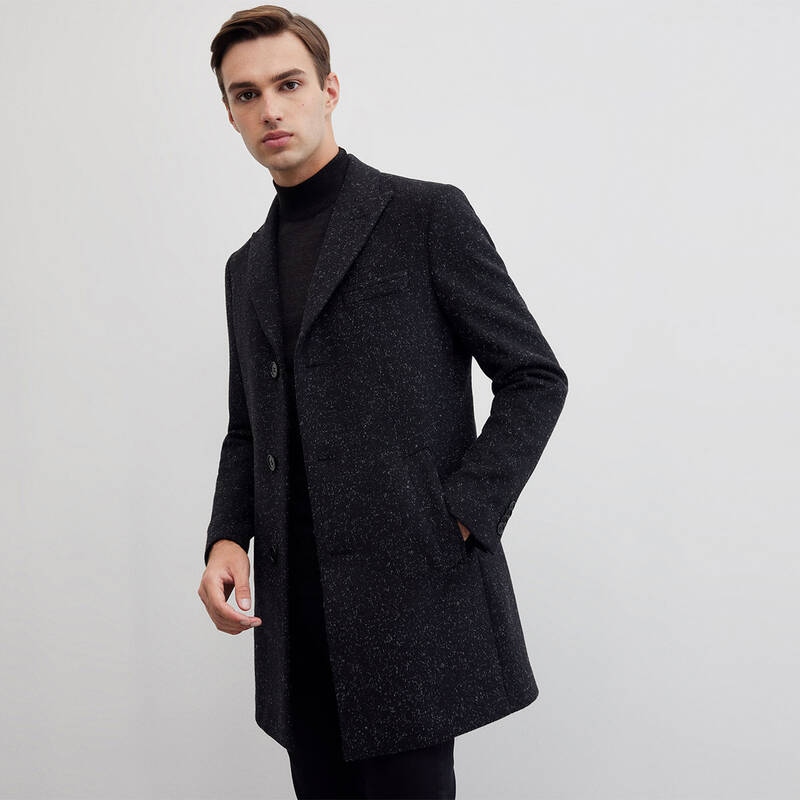 BOYCO ERKEK SİYAH PALTO
