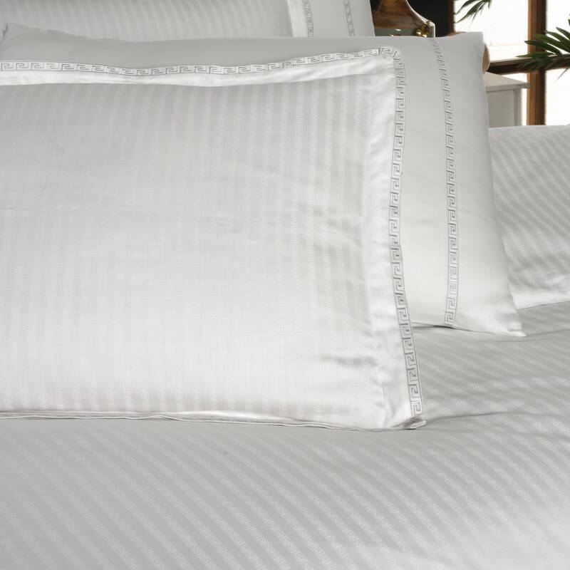 JACQUARD STRIPE ÇİFT KİŞİLİK YEŞİL NEVRESİM TAKIMI