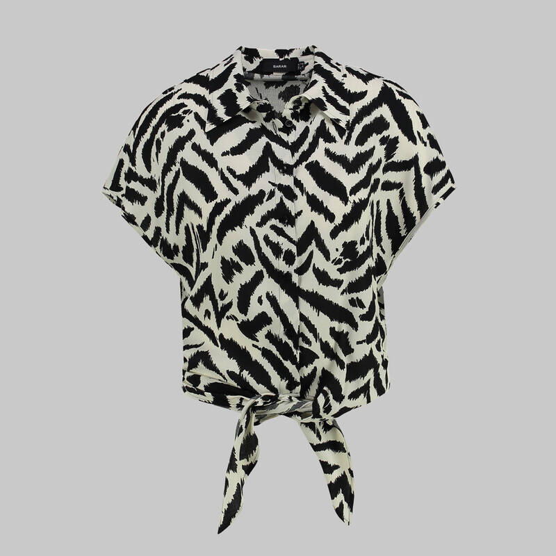 JOSETH SİYAH BEYAZ BLUZ