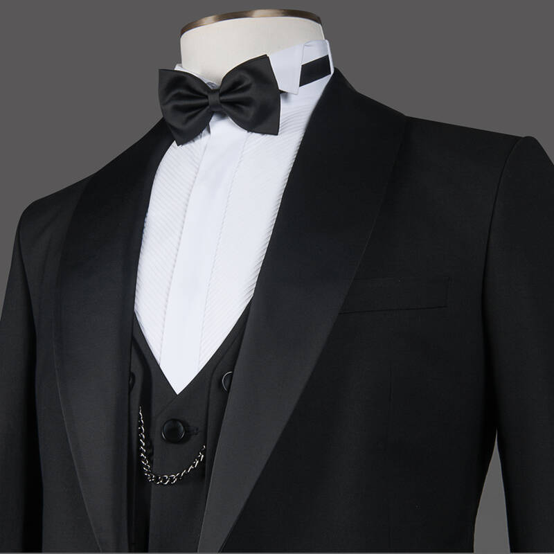 HAPPY NIGHT BOB YELEK PAPYON SİYAH SMOKİN TAKIM