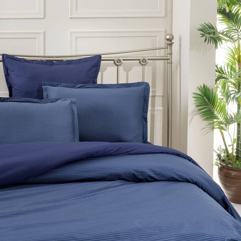 FANCY STRIPE MAVİ KING SIZE NEVRESİM TAKIMI