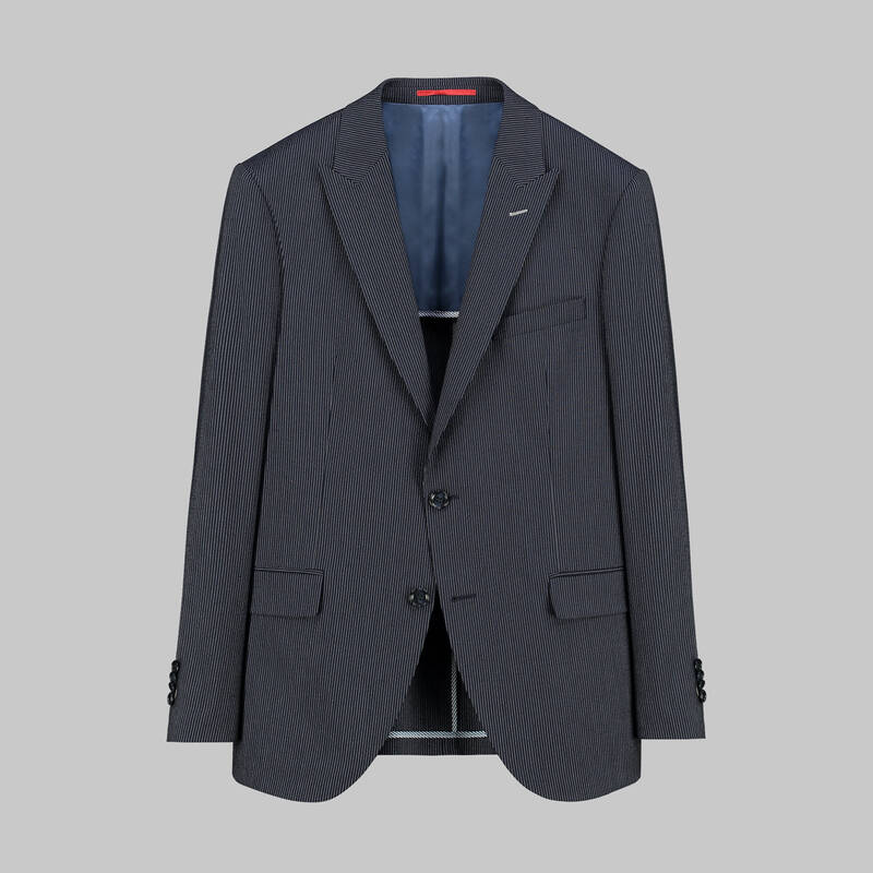 AMARA NASA RESTA YELEKLİ ÇİZGİLİ SİYAH TAKIM