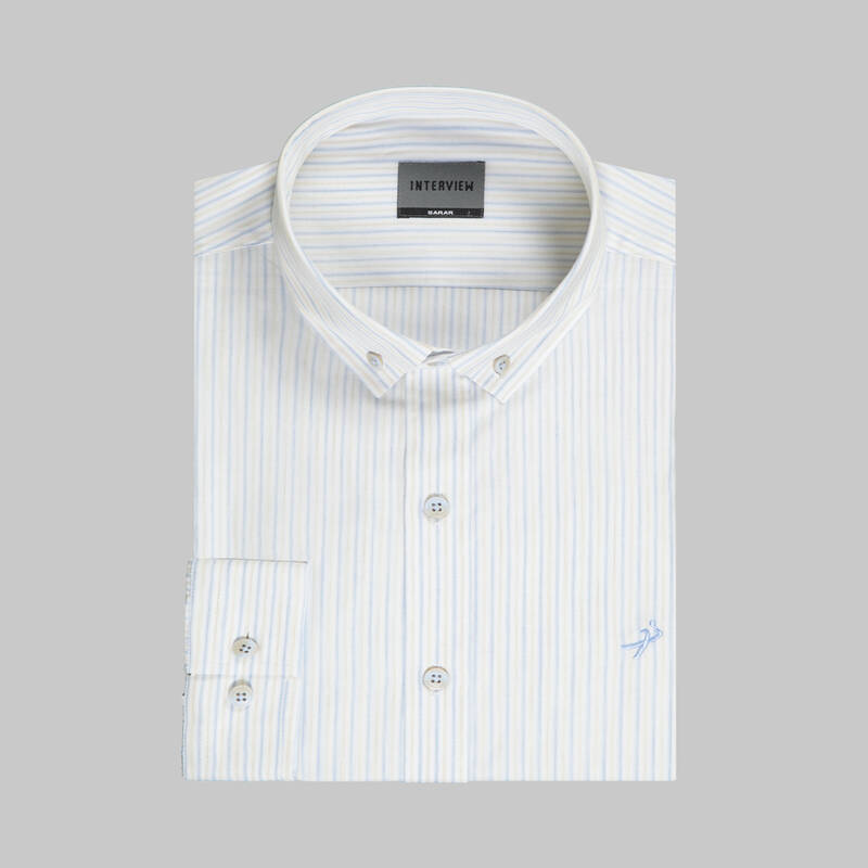 GOIAS ÇİZGİLİ PEMBE GÖMLEK