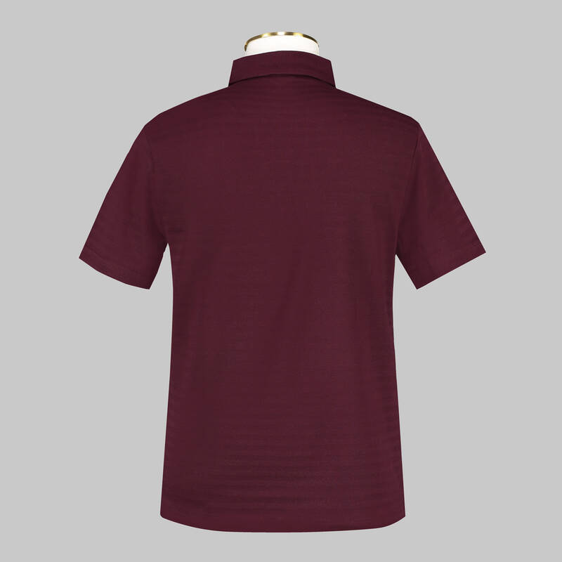 DÜĞMELİ POLO YAKA BORDO T-SHIRT