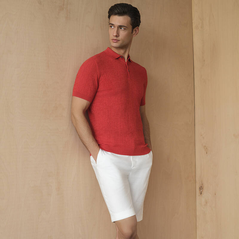 POLO YAKA KISA KOL LACİVERT TRİKO