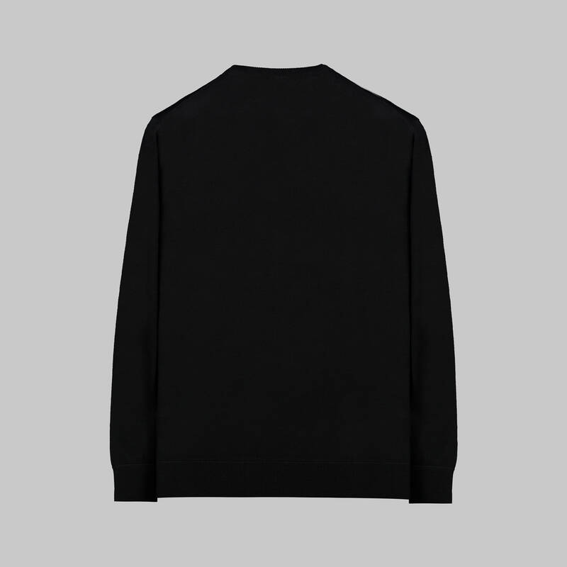 BİSİKLET YAKA SİYAH TRİKO