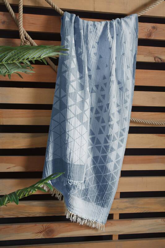 RAISA MAVİ PLAJ HAVLUSU