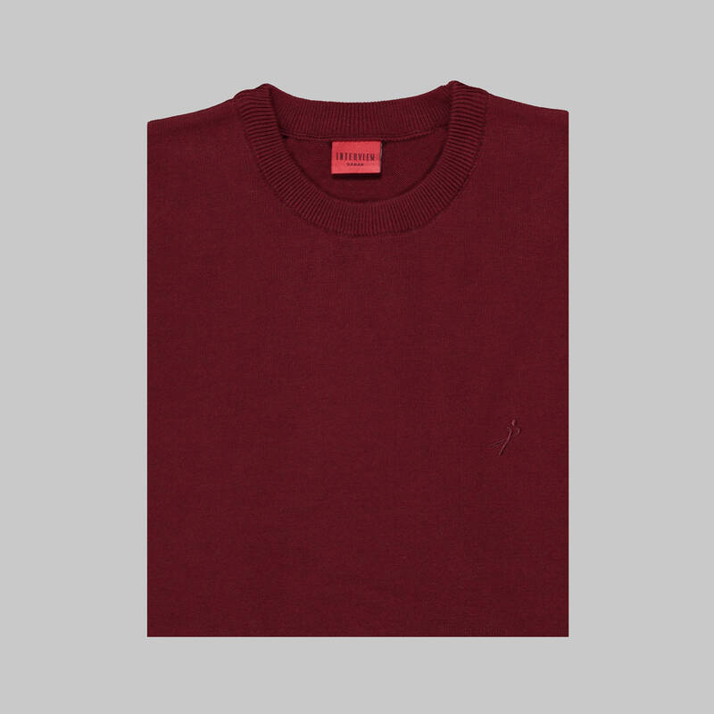 BİSİKLET YAKA LACİVERT TRİKO