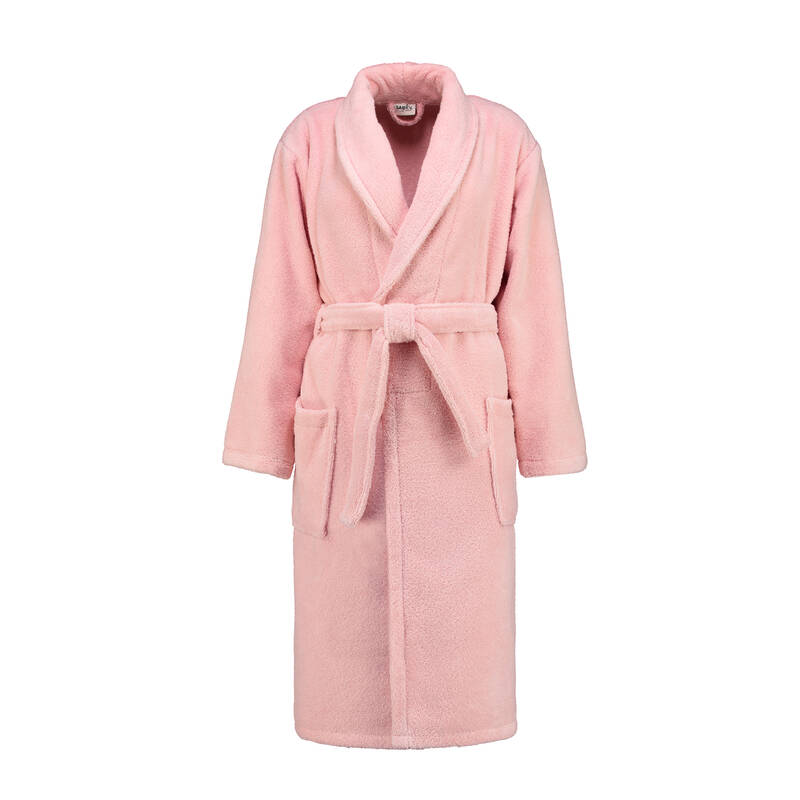 MICCO ŞAL YAKA UNISEX BORNOZ SARI