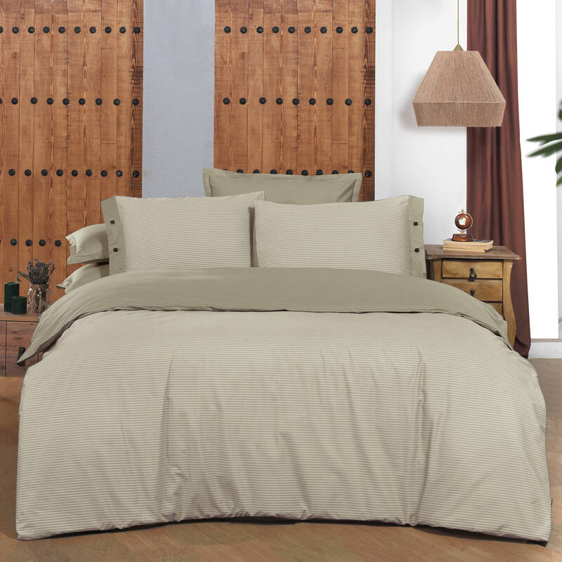 NEW FANCY STRIPE ÇİFT KİŞİLİK MAVİ NEVRESİM TAKIMI