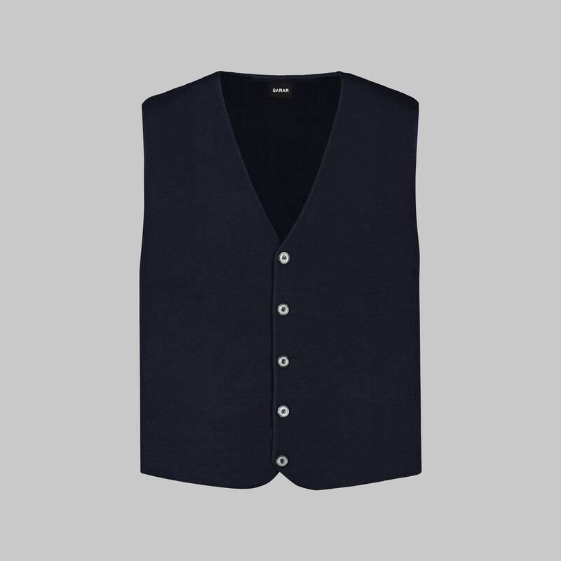 KOLSUZ LACİVERT HIRKA YELEK