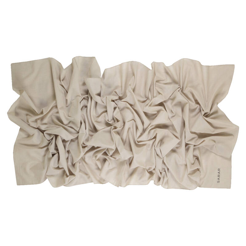 SİYAH PAMUK KETEN ŞAL